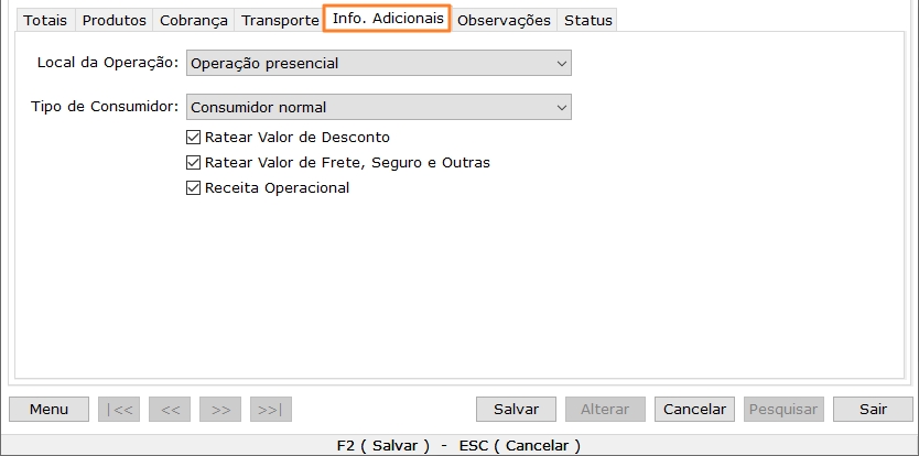 Informações Adicionais