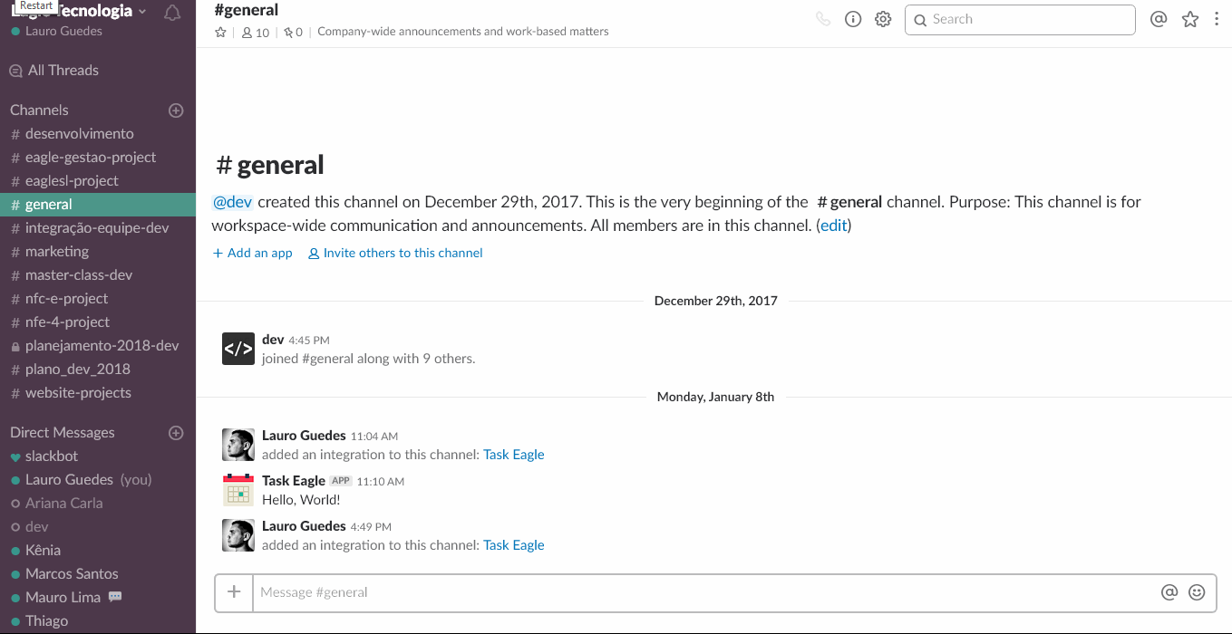 Convidar novos membros - Basta inserir o e-mail e o nome do usuário a ser convidado