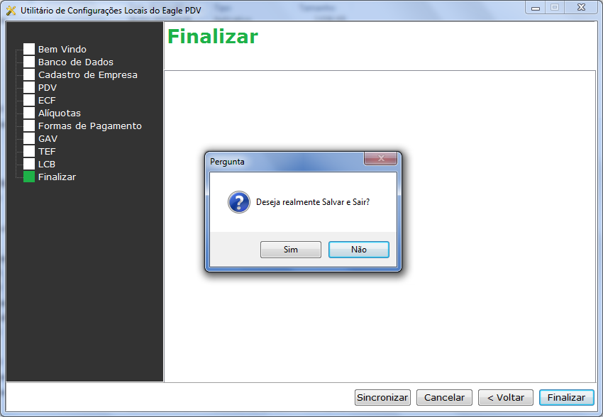 Finalizando Configurações