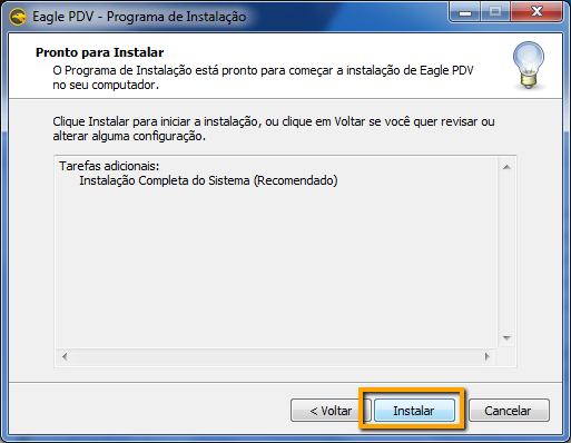 Pronto para Instalar